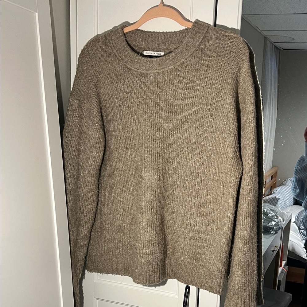 American Eagle Outfitters Taupe Knit Sweater